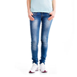Romani blue low rise skinny jeans